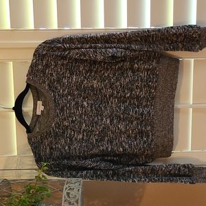 Grey heathered/space dyed crop sweater, size Small, from Target